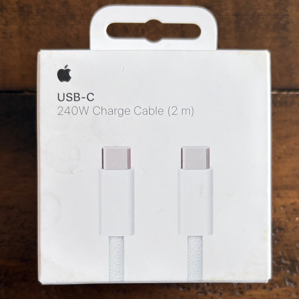 Apple USB-C 240W Charge Cable (White)